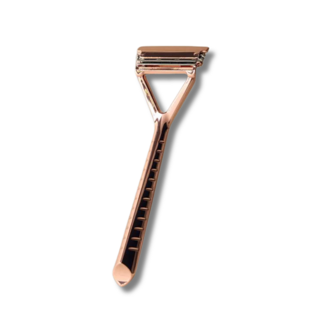 Leaf Razor - Rose Gold | Agent Shave | Wet Shaving Supplies UK