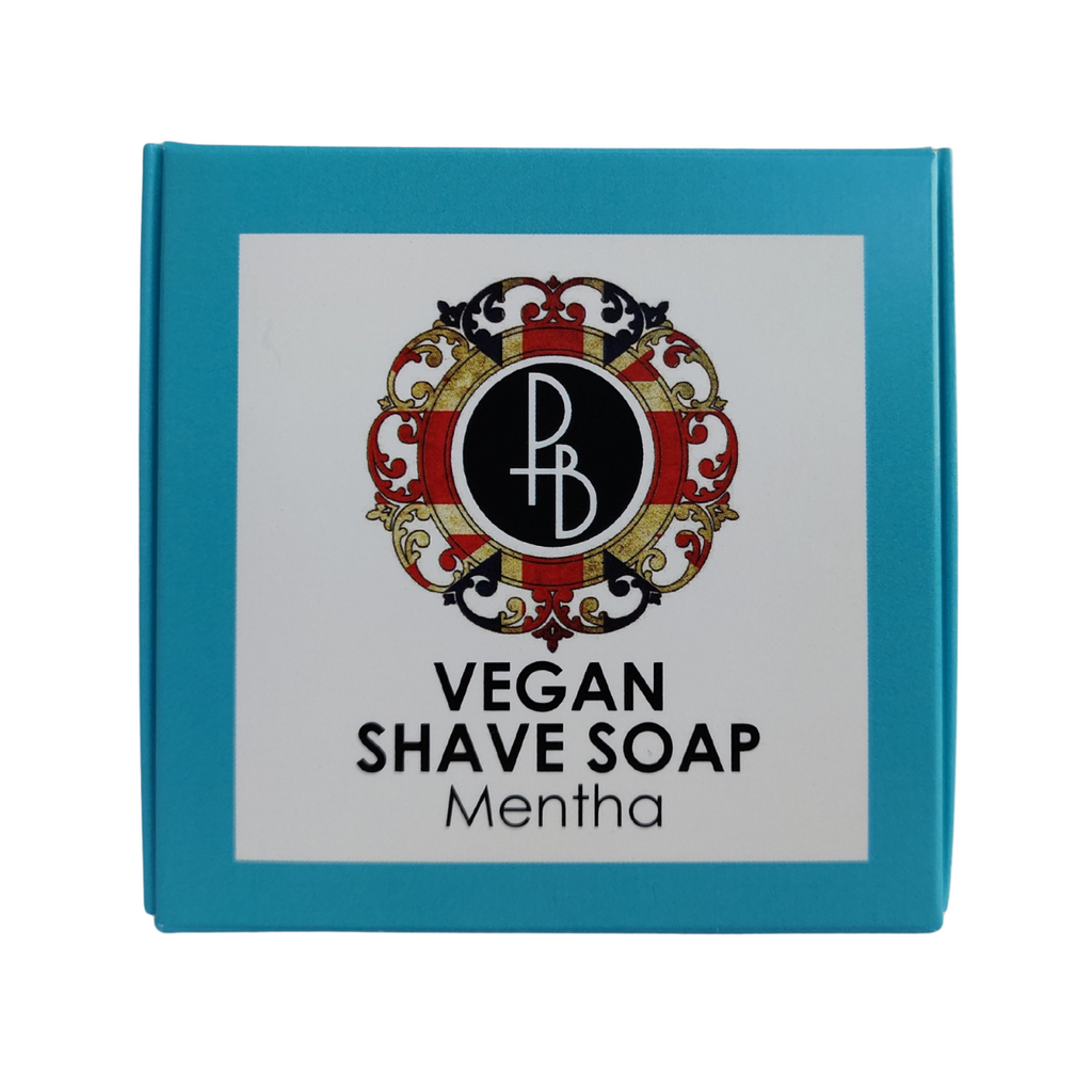 Phoenix and Beau Vegan Shaving Soap Mentha 40g | Agent Shave | Wet Shaving Supplies UK
