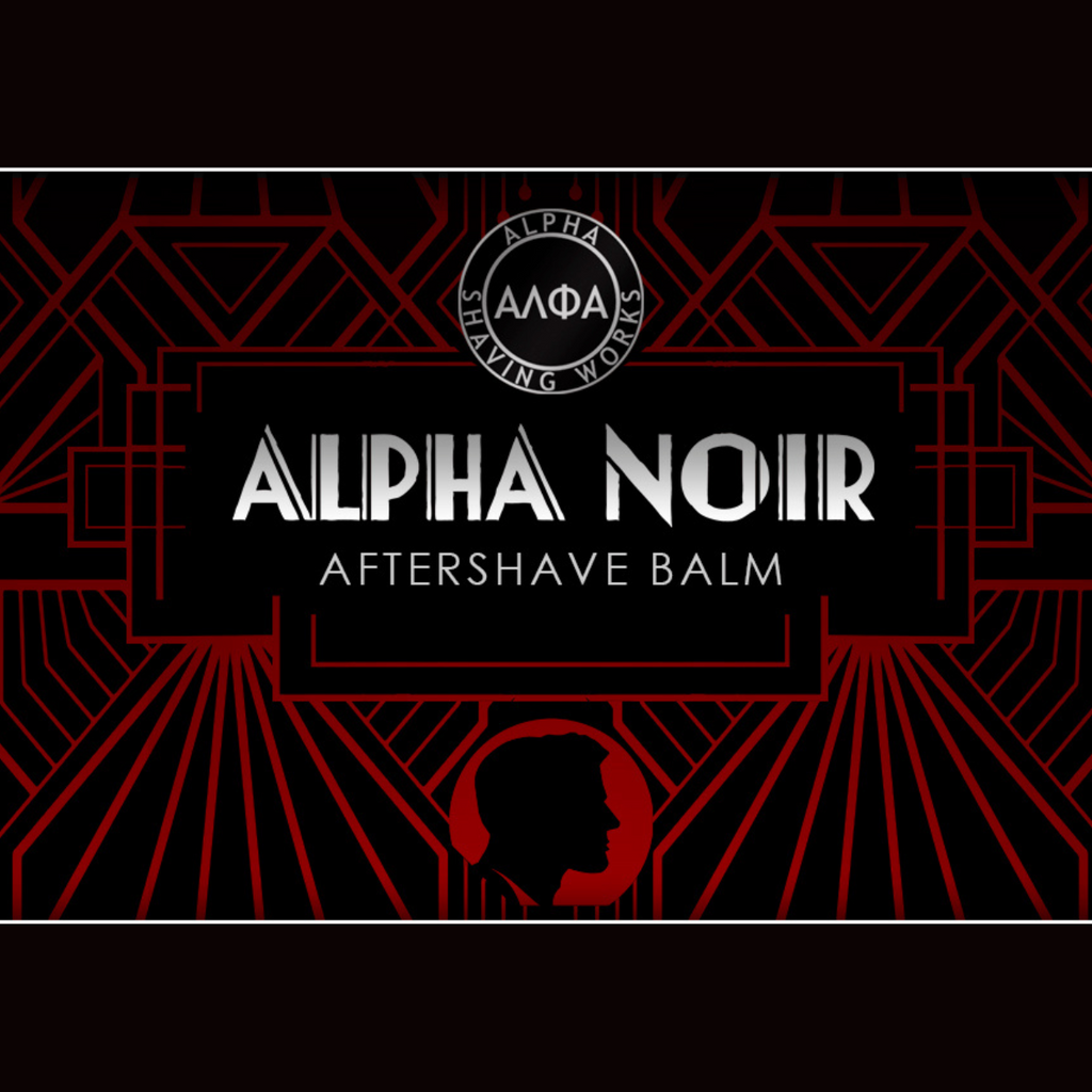 Wickham Soap Co Alpha Noir Aftershave Balm 50g | Agent Shave | Wet Shaving Supplies UK