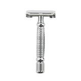 Rockwell Razors R1 Double Edge Safety Razor - White Chrome | Agent Shave | Wet Shaving Supplies UK Rockwell Razors R1 Double Edge Safety Razor - White Chrome | Agent Shave | Wet Shaving Supplies UK