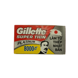 Gillette Super Thin Platinum Double Edge DE Razor Blades 5s | Agent Shave | Wet Shaving Supplies UK