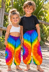 Kids tie dye harem pants