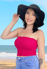 Boob tube pink
