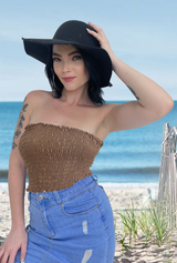 Boob tube  Tan