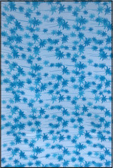 Tropical life Turquoise Fringed Sarong, palm tree, buy wholesale from Australia