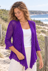 Sharon bolero jacket Bright purple