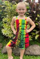 Emma shirring dress print C Rasta