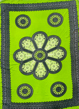 Padma Rainbow sarong lime