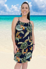 Wholesale Ladies sleeveless summer dress Dayna Bird of Paradise Black A