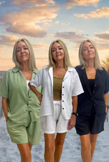 Linnen Shirt and Short Set shop online at Summer Breeze Designs Cairns Australia