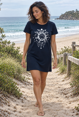 t-shirt dress black