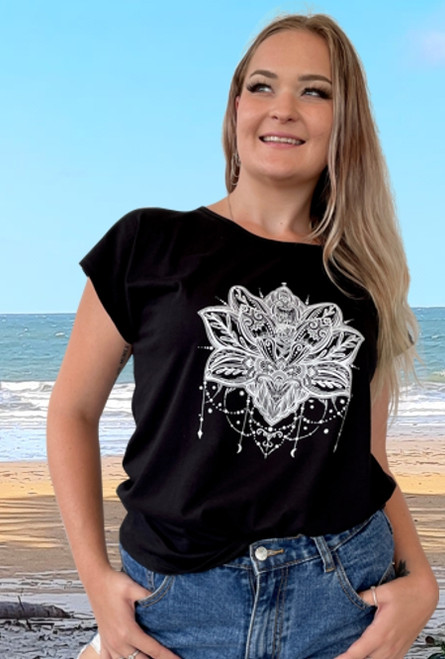 Tori Ladies Top Lotus Black