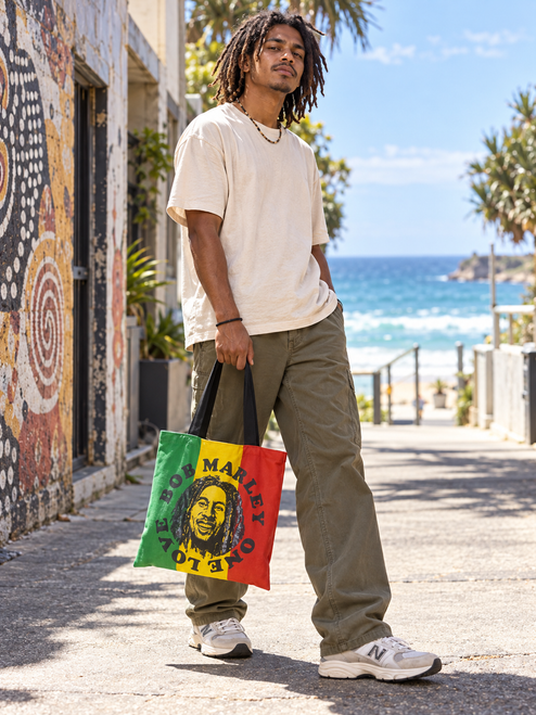 Rastafarian Tote Bag, Reggae Rasta, bob Marley