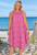 Ella swing dress, sleeveless summer dress, color Sun Pink