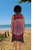 sarong tie front cover up color mandala pink front  buy wholesale from Australia