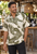 Tony Men's Hawaiian shirt, Palm Leaf print, white