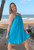 Ladies Belinda Rayon Dress Turquoise