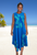 Hannah shield leaf turquoise baby blue