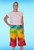 Cailey rainbow starburst wholesale shirring pants