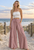 Sky Panel pants striped, Pink white