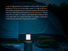 CL26R (Red) - Fenix 400 Lumen Rechargeable  Camping Lantern,  w/18650