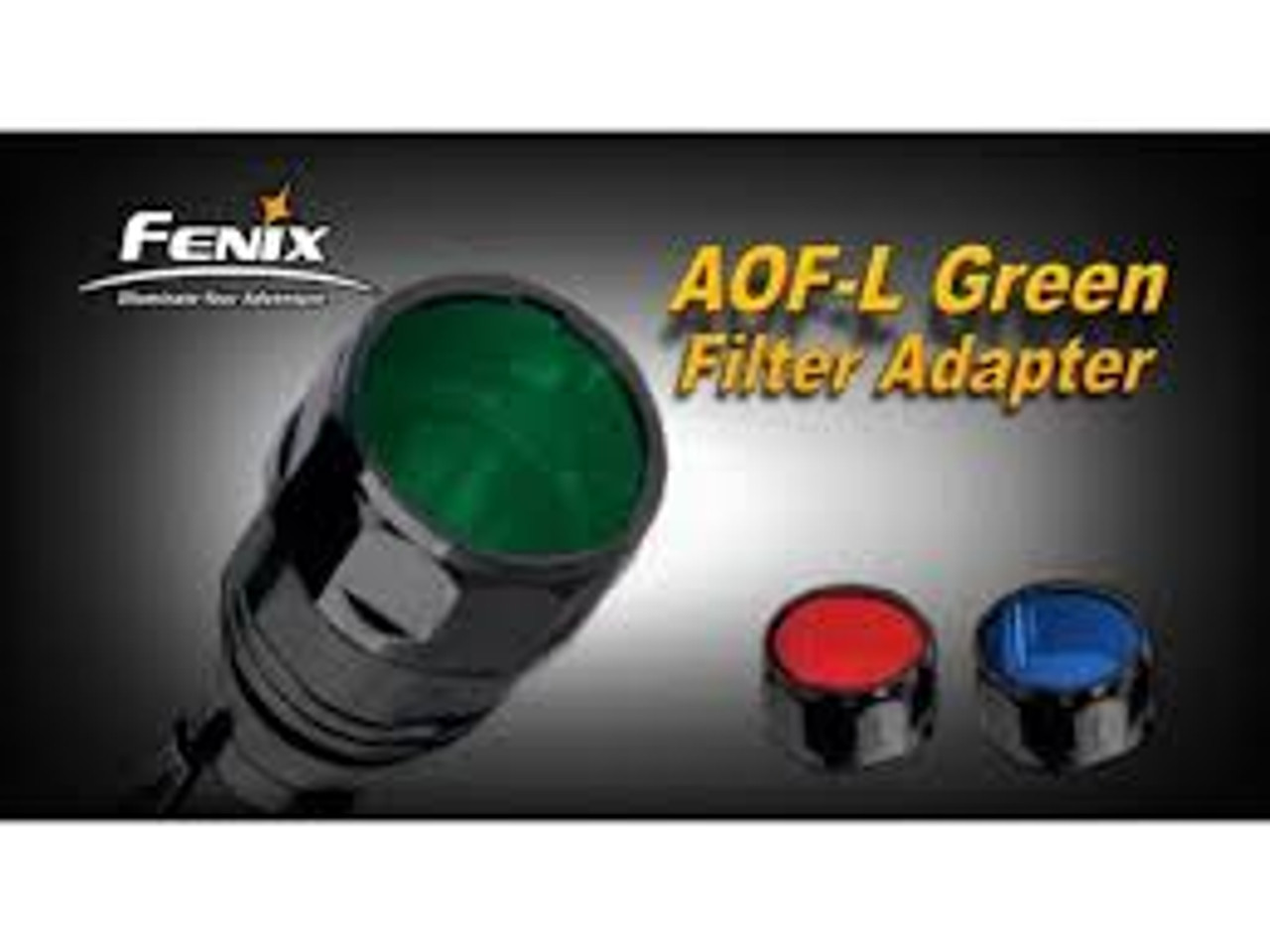 AOF-L (Green) - Fenix Filter Adapter for TK22, LD41, RC15, E40, E50