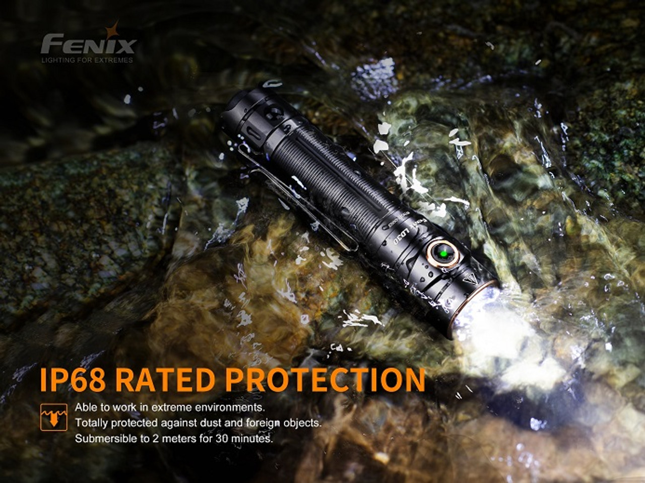 LD30 - Fenix 1600 Lumen  Flashlight w/battery