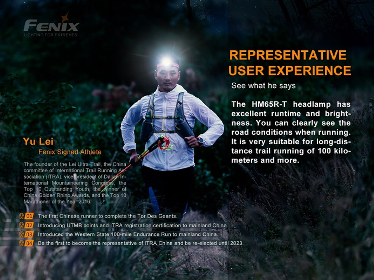 HM65R-T - Fenix 1500 Lumen Rechargeable LED Headlamp