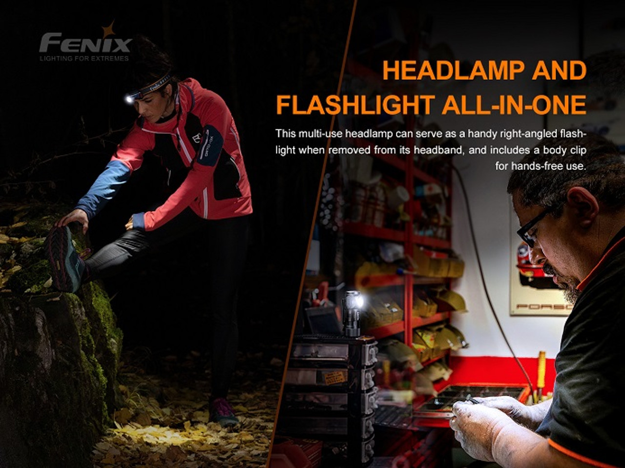 HM50R V2.0 - Fenix 700 Lumen Rechargeable LED Headlamp