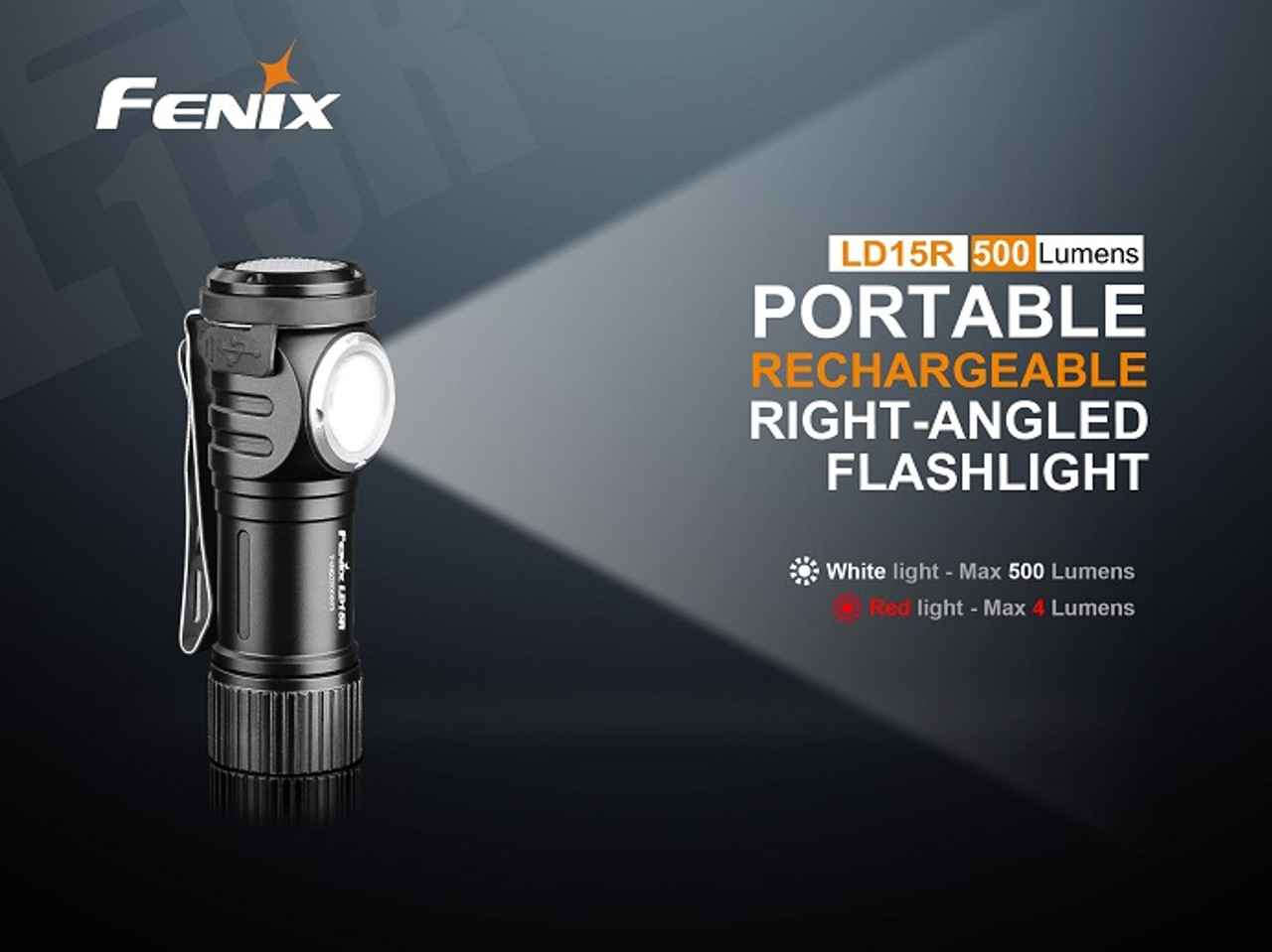 LD15R  Fenix Rechargeable Flashlight 500 lumens