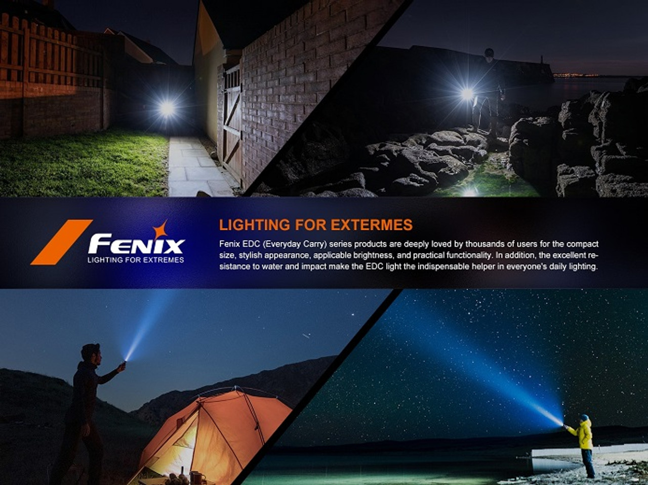 E-CP - Fenix  High-Performance Powerbank Flashlight - 1600 Lumens