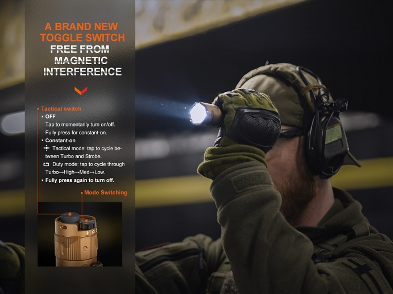 TK20R UE(Desert Camo) - Fenix 2800 Lumen Rechargeable LED  Tactical Flashlight