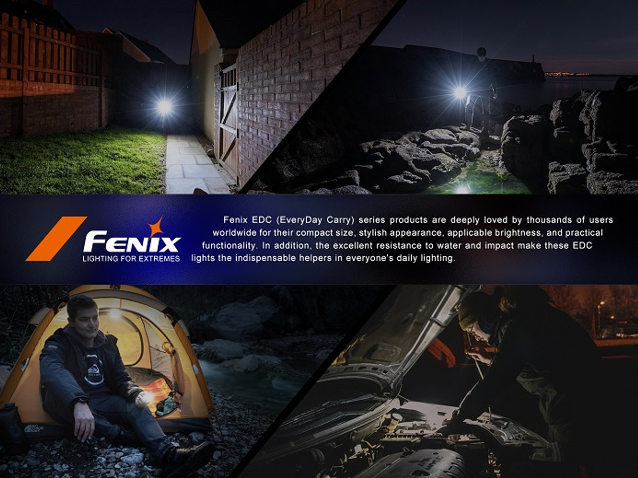 E28R V2.0 - Fenix 1700 Lumen Flashlight (w/18650 battery)