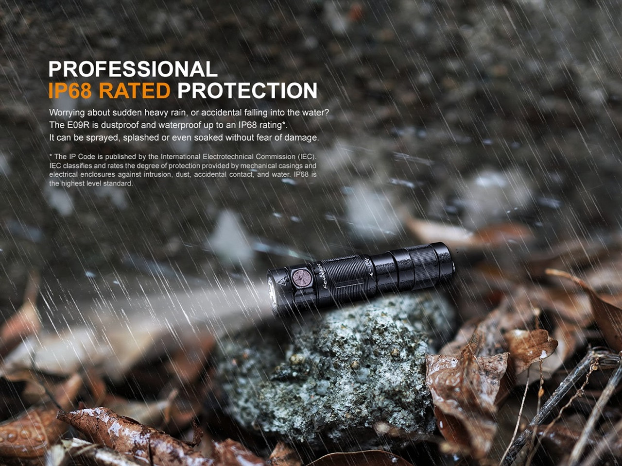 Fenix E09R Rechargeable 600 Lumen Flashlight