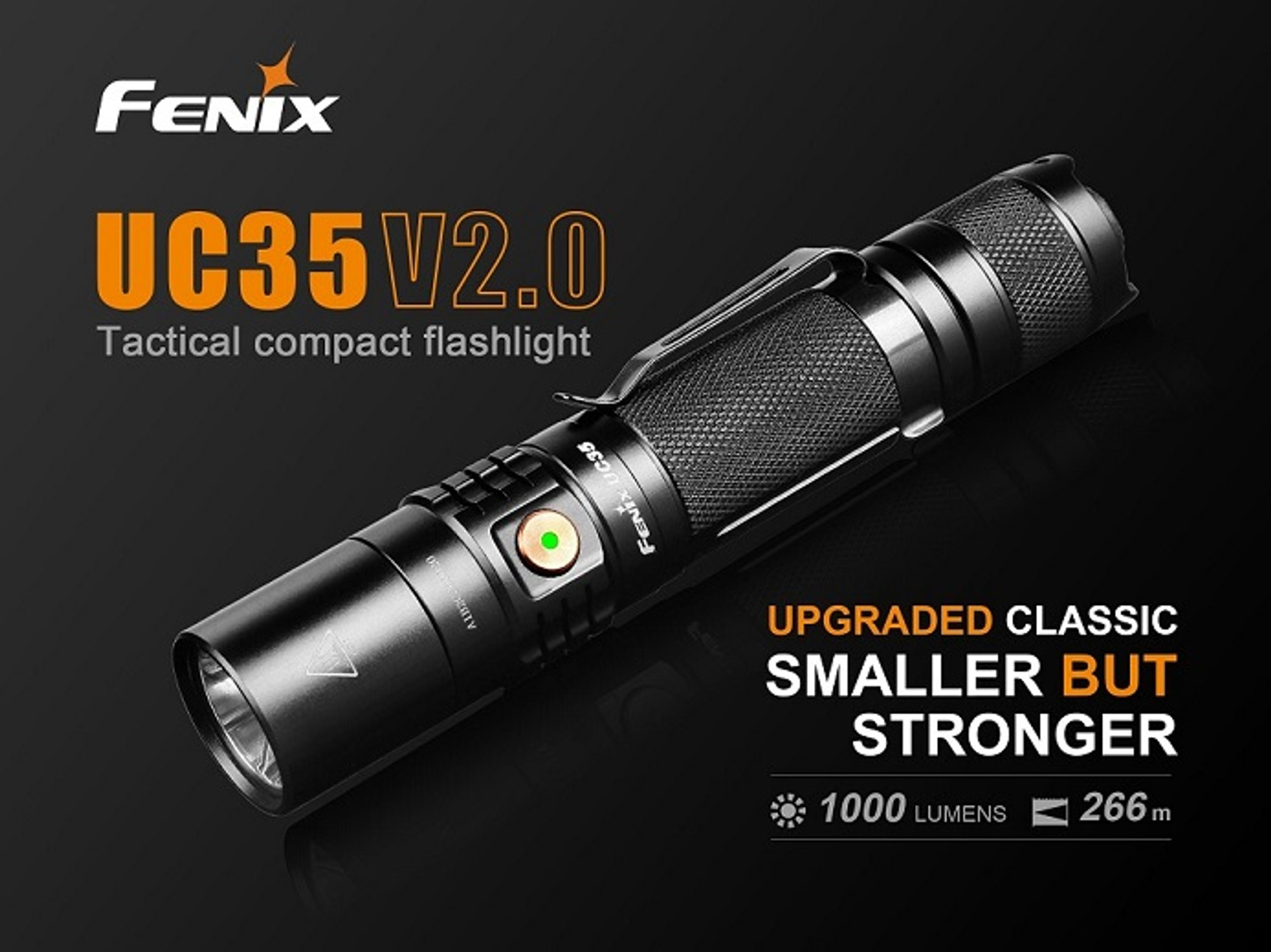 UC35-V2.0 - Fenix 1000 Lumen Rechargeable LED Flashlight