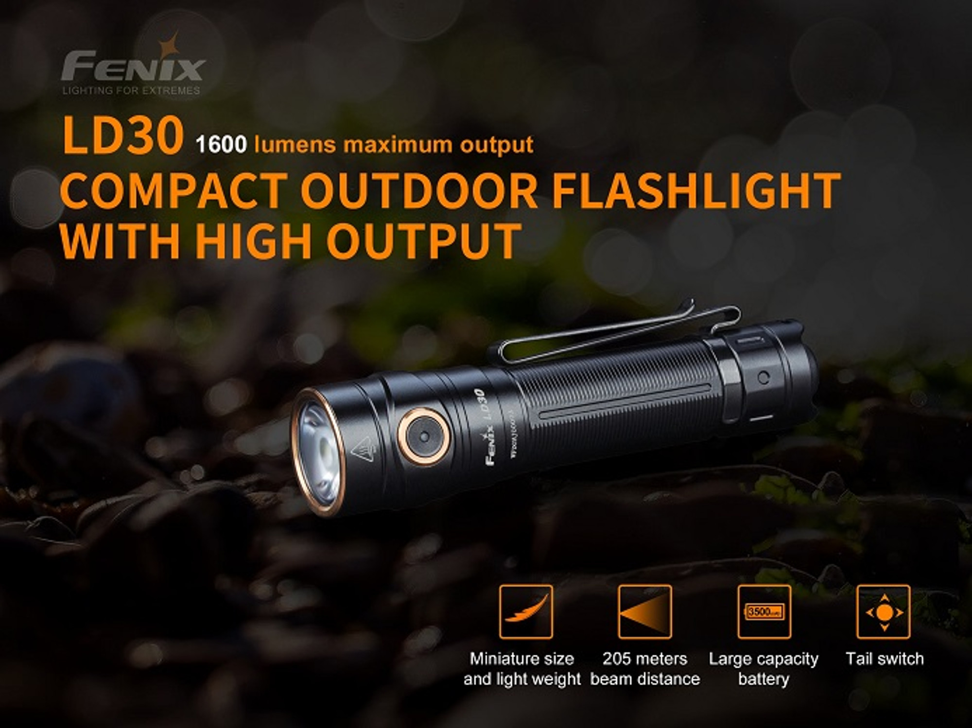 fenix flashlight 1600 lumens