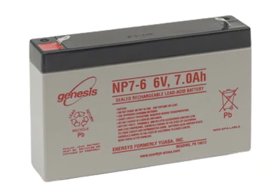 NP7-6 F1 - Genesis 6 volt - 7Ah SLA Battery ( F1 Terminals)