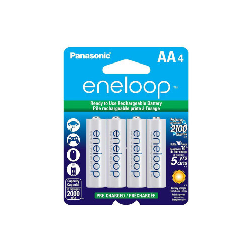 Panasonic Eneloop C Size Battery Adapters for Use With Eneloop AA  (BQ-BS2E4SA)