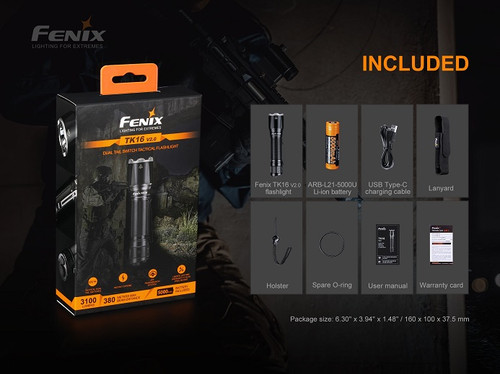TK16 V2.0 - Fenix 3100 Lumen Tactical Flashlight - Vancouver