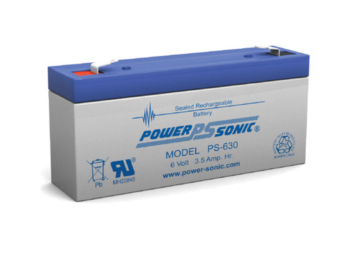 PS-630 F1 - Powersonic 6V - 3.5Ah Sealed lead acid Battery