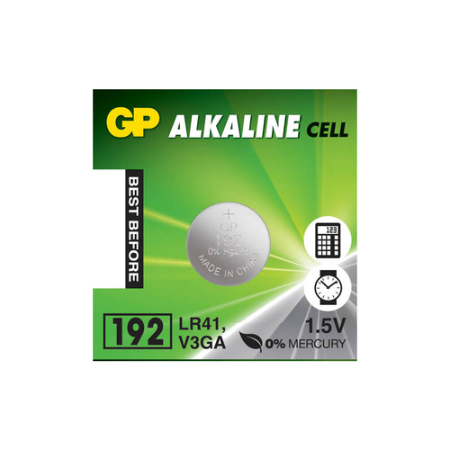 192 GP C10 GP192 LR41 1.5V Alkaline Button Battery 1 C10