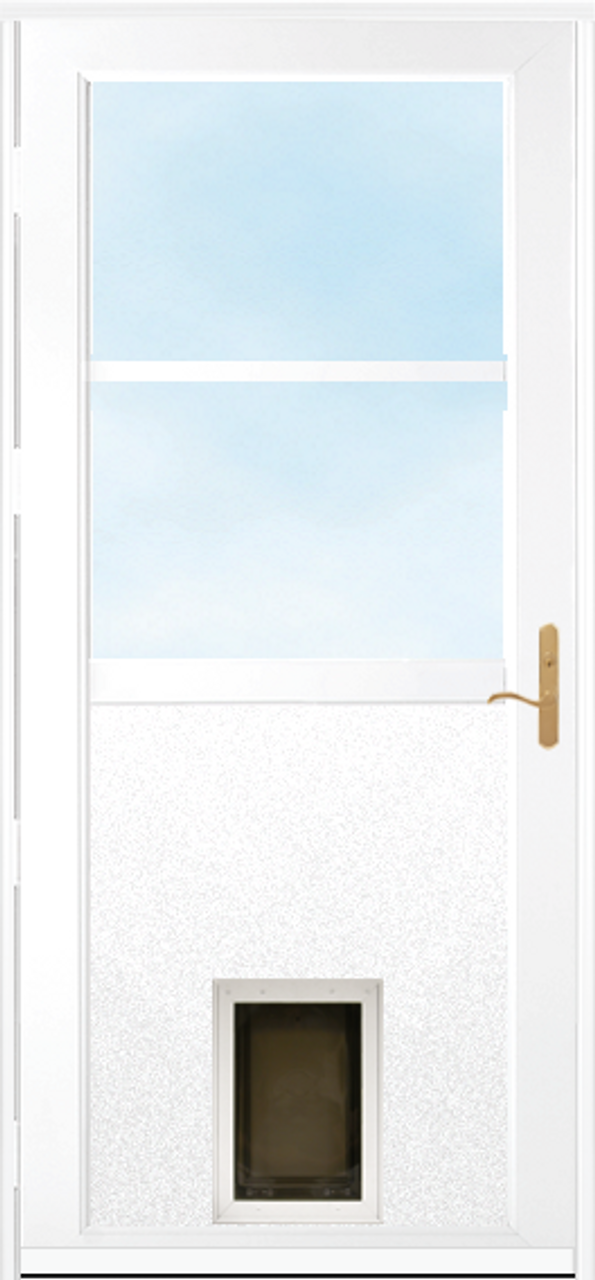 Pet clearance storm door