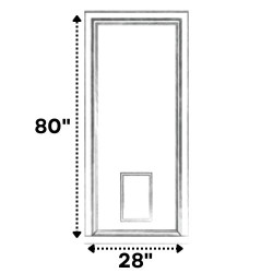 28x80 Pet Door Storm Door
