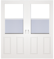 Half Glass with Screen Traditional Value Door French Doors