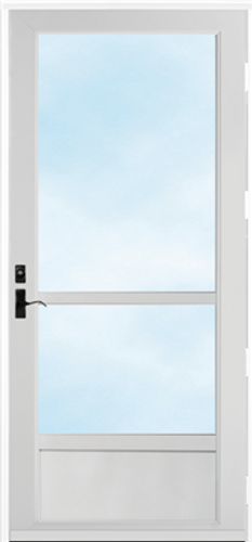 ProVia Deluxe Three Quarter View Self Storing Screen Storm Door