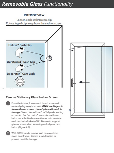 ProVia Deluxe Full View French Storm Door with Kickplate