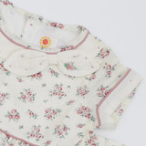 embroidered bow on collar