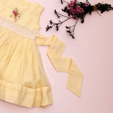 Yellow Girls Embroidered Tulle Dress [Pre-Order]