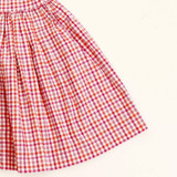 Rosy Picnic Plaid Dress