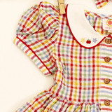 Rainbow Plaid Girls Dress